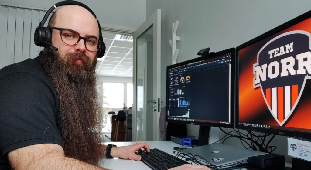 Erik Lindberg supporttekniker i Boden